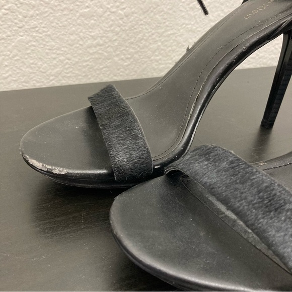 Calvin Klein Vivian Ankle Strap Heels - Black - Size 8 - Picture 6 of 8